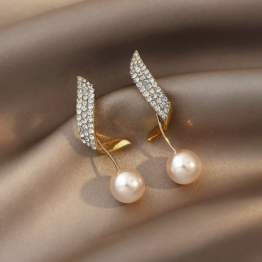 Kimberly |  Boucles d'oreilles perles vintage en or